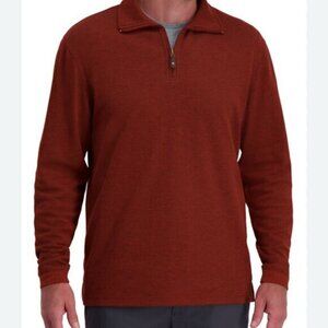 Banana Republic Men's Never Tuck Long Sleeve 1/4 Zip Ottoman Solid Pullover S/P